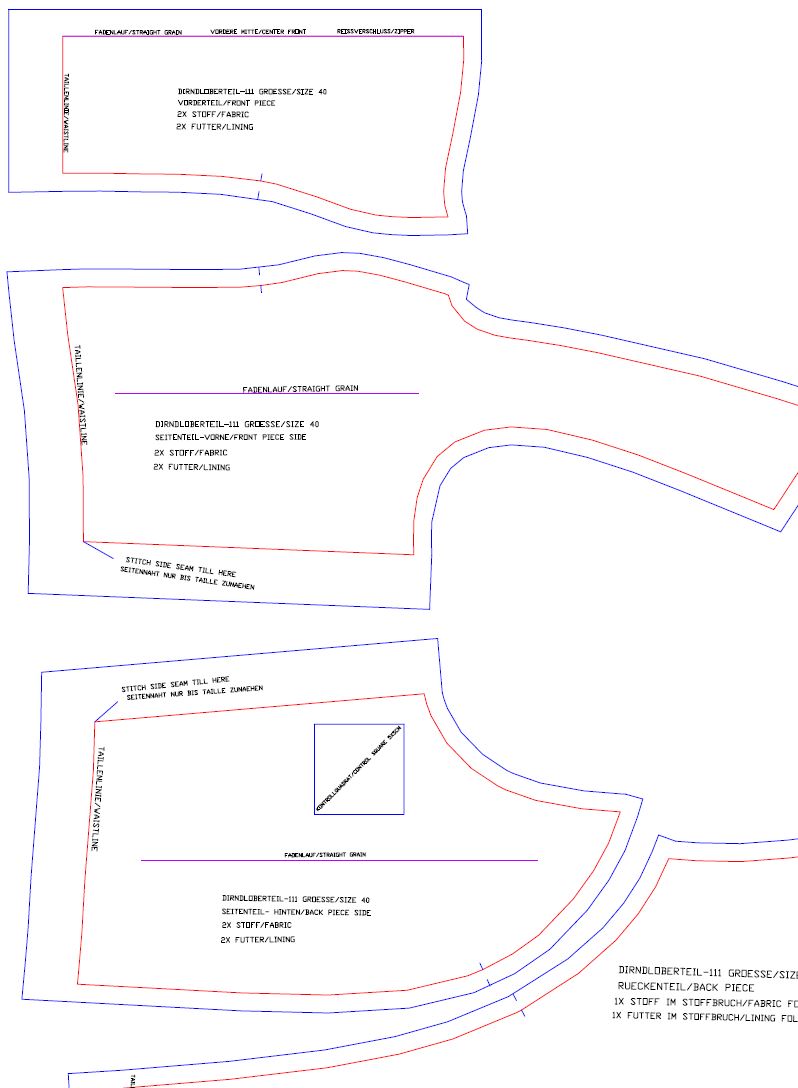 Download Schnittmuster Dirndloberteil-111