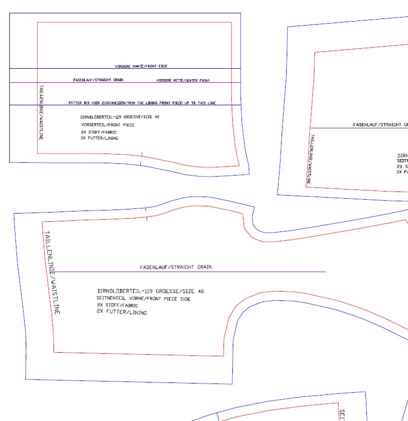 Download Schnittmuster Dirndloberteil-132
