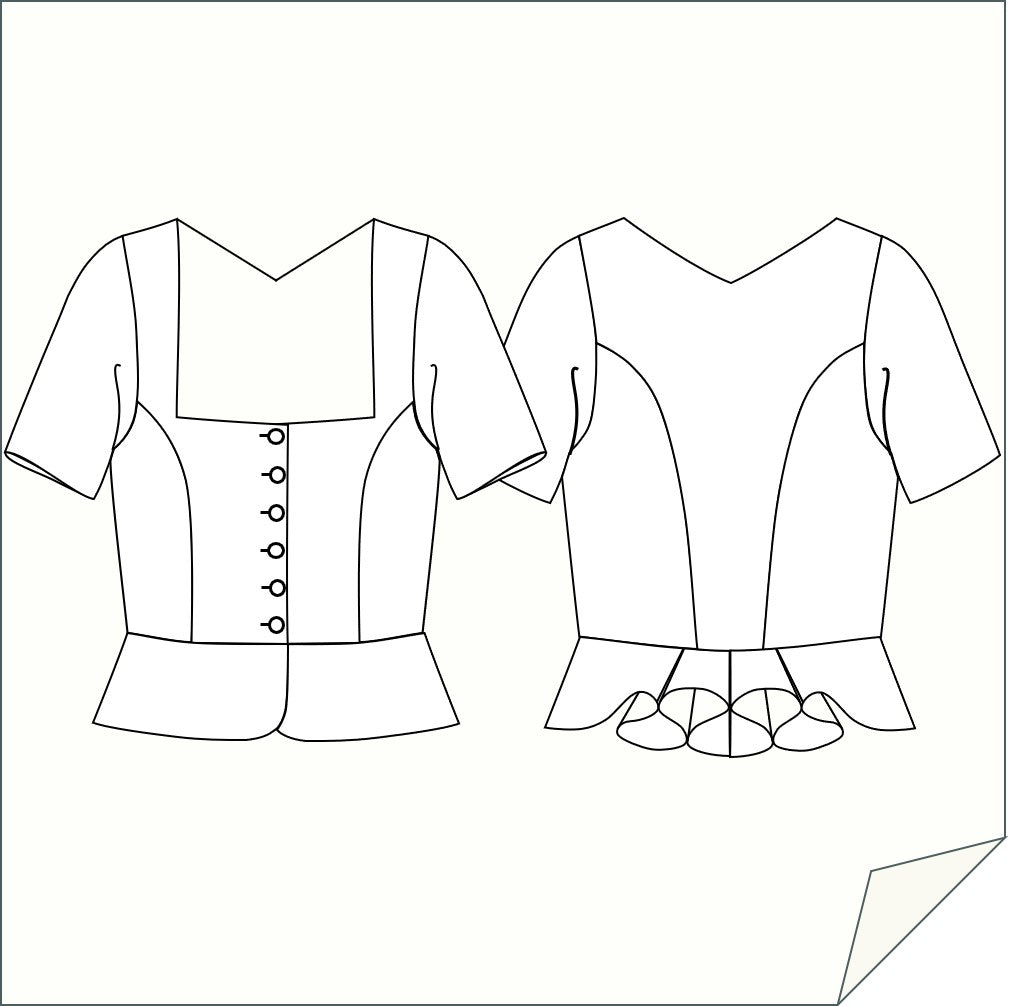 Download Schnittmuster Dirndloberteil-133