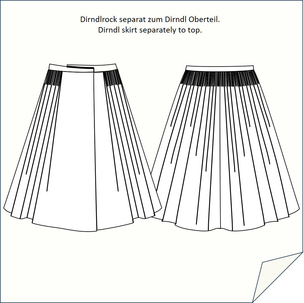 Download Nähanleitung Dirndlrock-122 mit Eingriffstasche