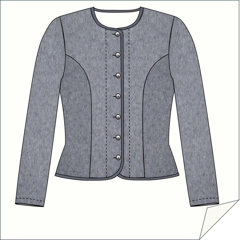 Download Schnittmuster Trachtenjacke-143