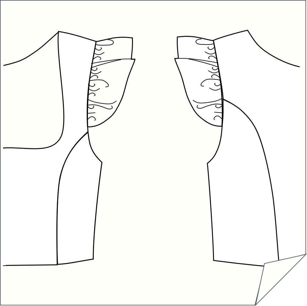 Sleeve style 4 - Flutter sleeves – Digital PDF Sewing Pattern