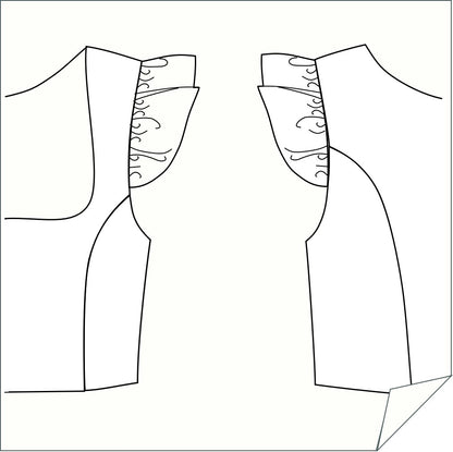 Sleeve style 4 - Flutter sleeves – Digital PDF Sewing Pattern