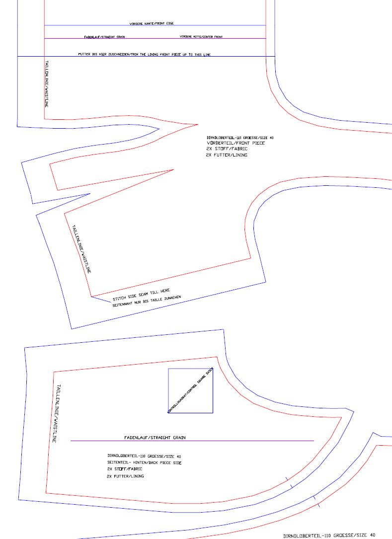 Download Schnittmuster Dirndloberteil-110