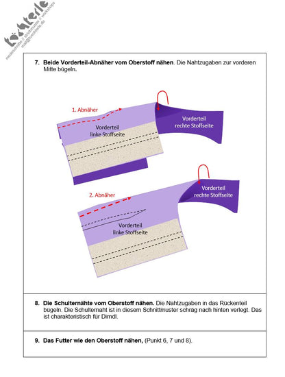 Download Schnittmuster Dirndloberteil-110