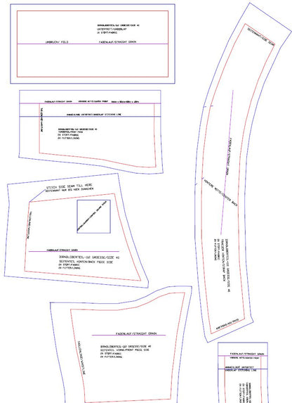 Download Schnittmuster Dirndloberteil-112