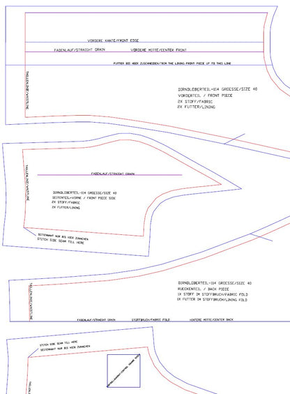 Download Schnittmuster Dirndloberteil-114