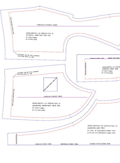 Download Schnittmuster Dirndloberteil-115
