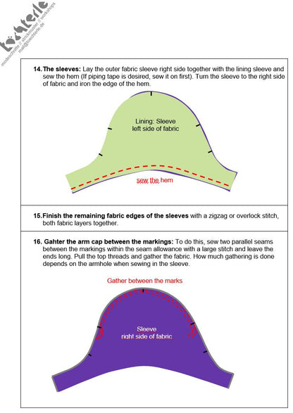 Download Schnittmuster Dirndloberteil-116