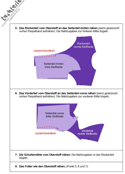 Download Schnittmuster Dirndloberteil-116