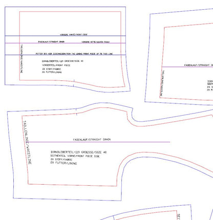 Download Schnittmuster Dirndloberteil-132