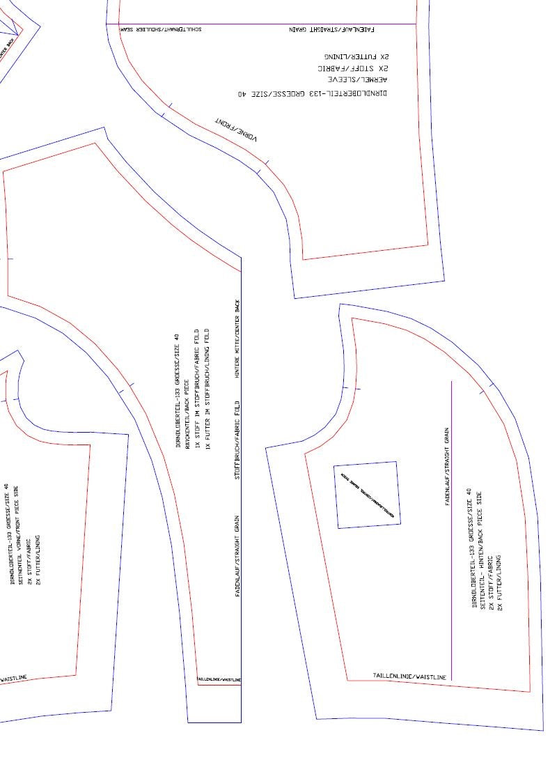 Download Schnittmuster Dirndloberteil-133
