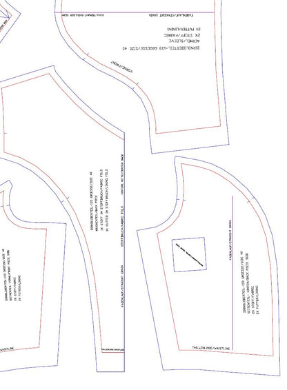 Download Schnittmuster Dirndloberteil-133