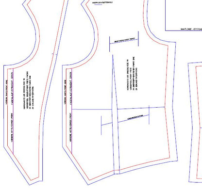 Download Schnittmuster Herrenweste-135