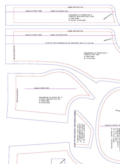Download Schnittmuster Dirndloberteil-146