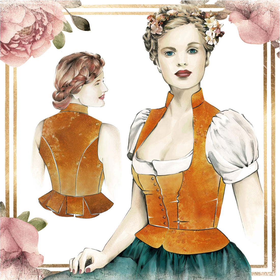 Download Schnittmuster Dirndloberteil-119