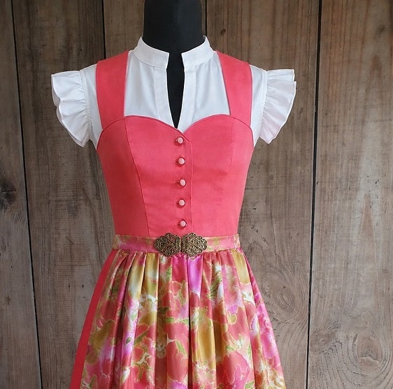 Dirndl Dress 151 with Sweetheart Neckline and Wide Straps – Digital PDF Sewing Pattern