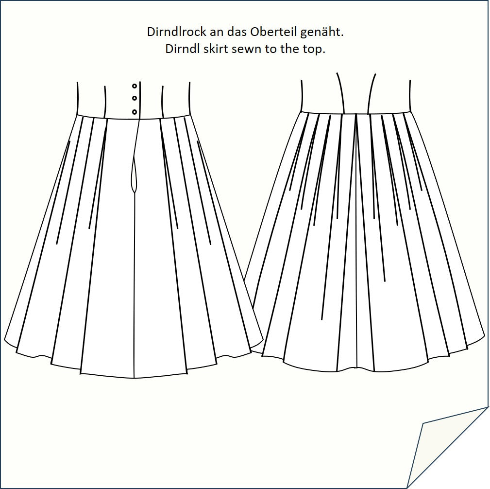 Download Nähanleitung Dirndlrock-121 mit Eingriffstasche