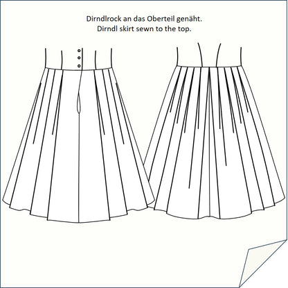 Download Nähanleitung Dirndlrock-121 mit Eingriffstasche