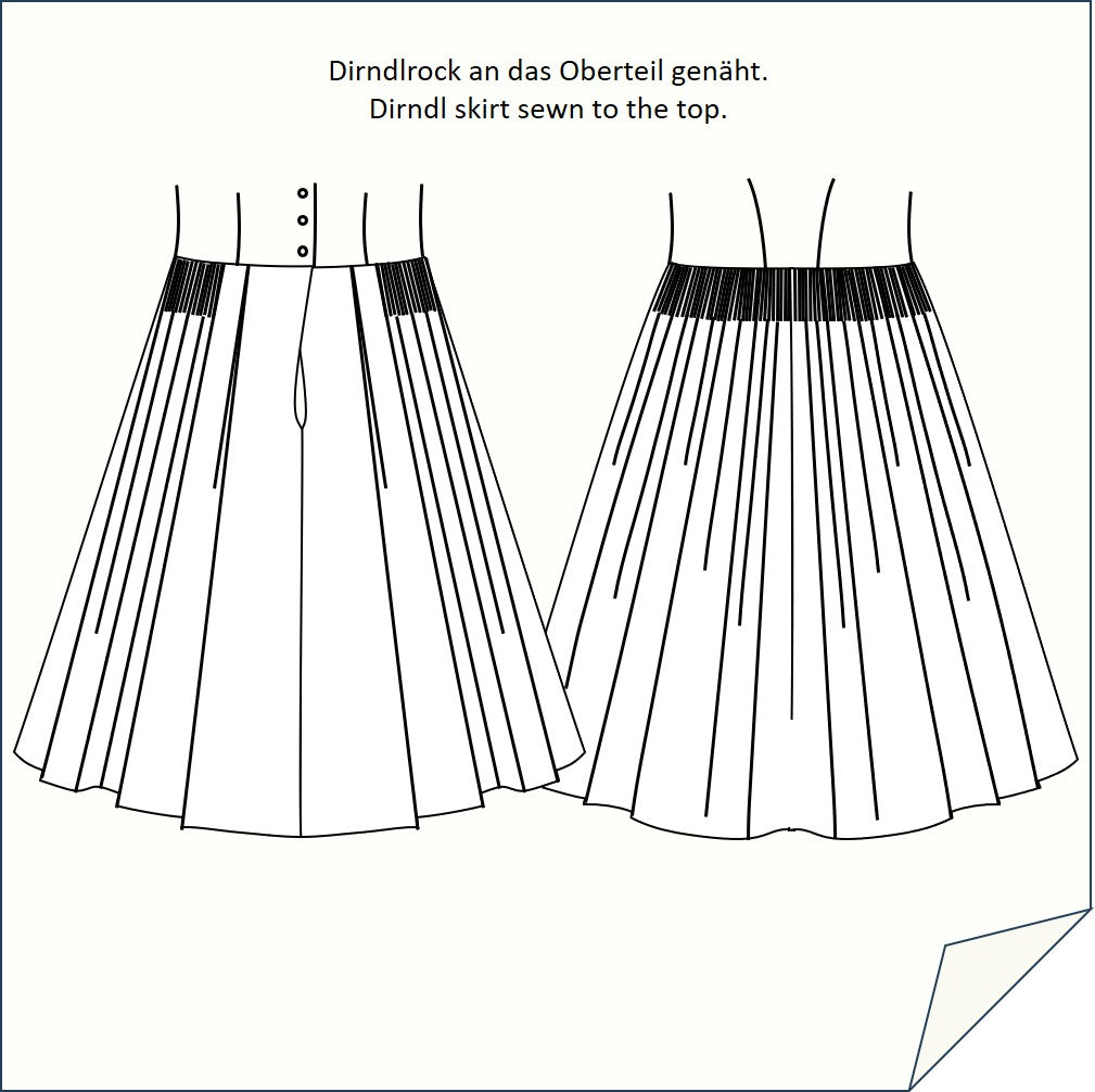 Download Nähanleitung Dirndlrock-122 mit Eingriffstasche