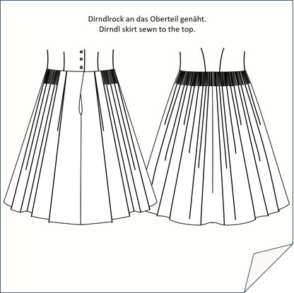 Download Nähanleitung Dirndlrock-122 mit Eingriffstasche