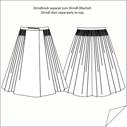 Download Nähanleitung Dirndlrock-122 mit Eingriffstasche