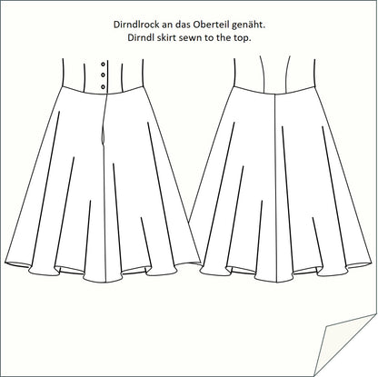 Download Schnittmuster Dirndlrock-120 mit Eingriffstasche