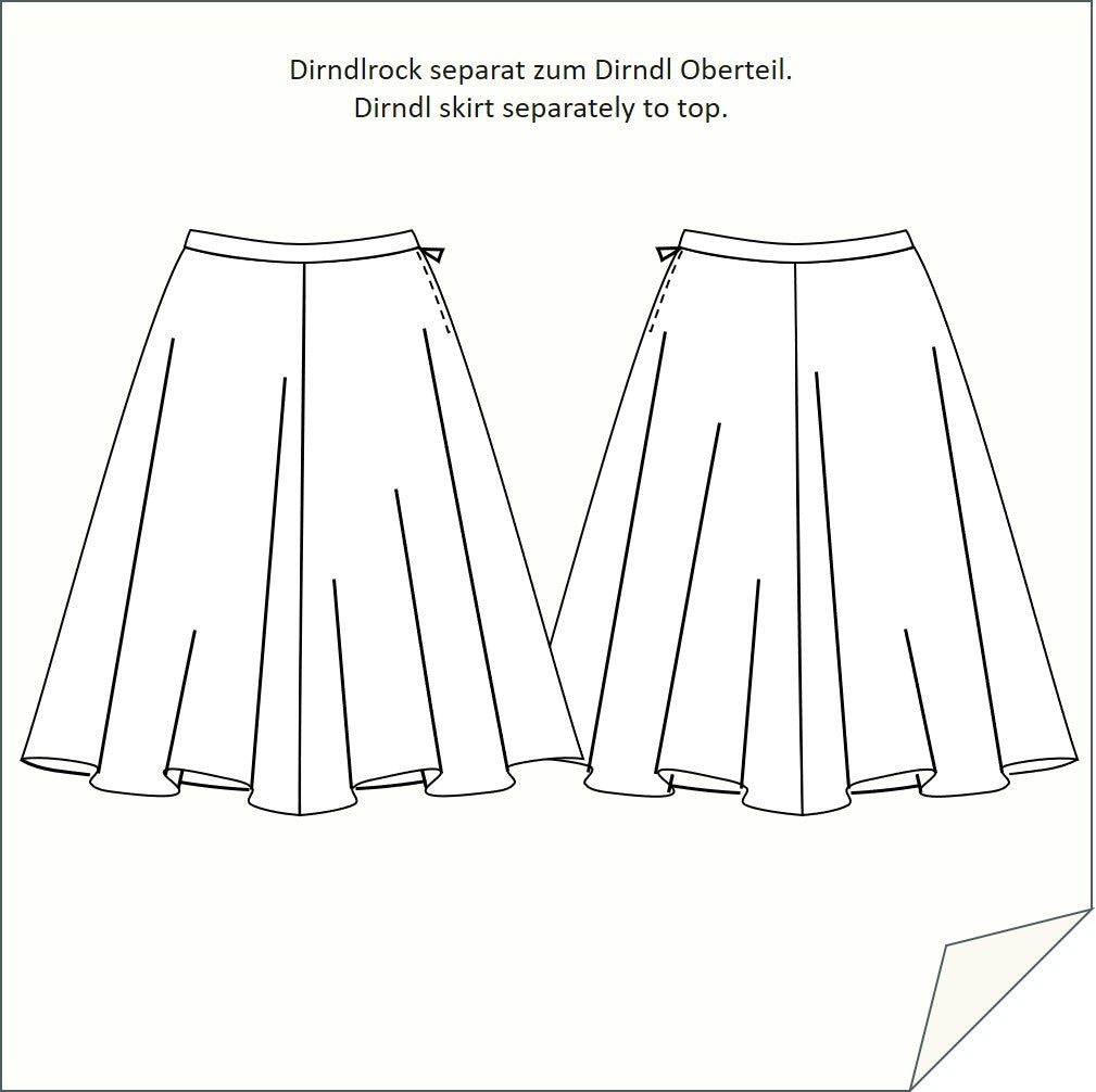 Download Schnittmuster Dirndlrock-120 mit Eingriffstasche