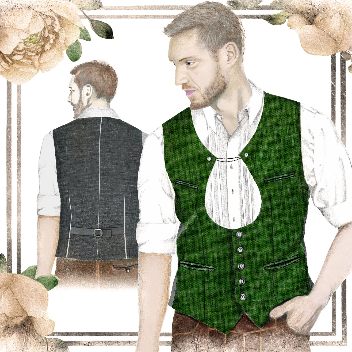 Download Schnittmuster Herrenweste-135