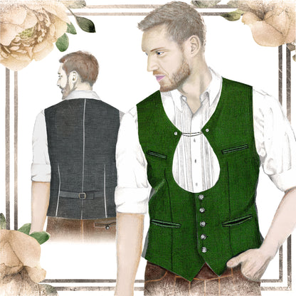 Download Schnittmuster Herrenweste-135