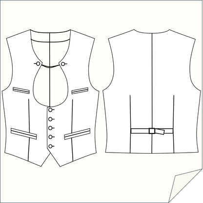 Download Schnittmuster Herrenweste-135
