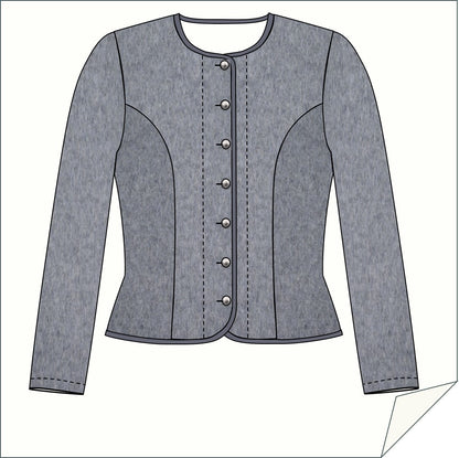 Download Schnittmuster Trachtenjacke-143