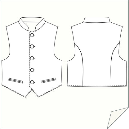 Download Schnittmuster Babyweste-148 Größe 68 - 98