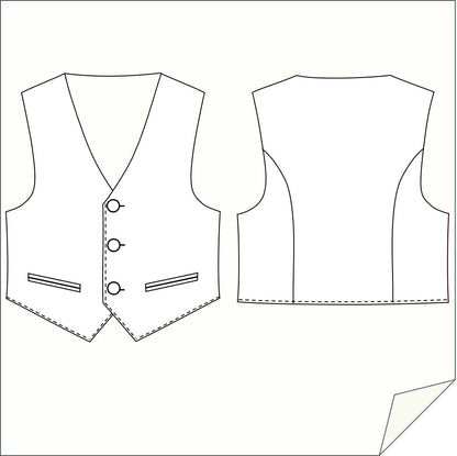 Download Schnittmuster Babyweste-148 Größe 68 - 98
