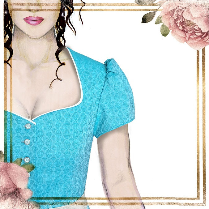 Sleeve style 2 - short puff sleeves – Digital PDF Sewing Pattern