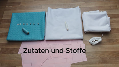 Dirndl-116 with Sweetheart Neckline and Puff Sleeves – Digital PDF Sewing Pattern